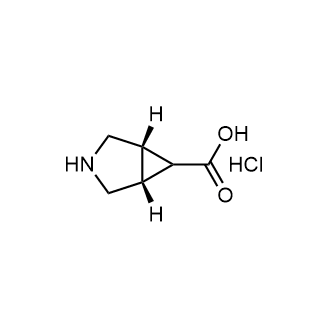 (1R,5S)-3-azabicyclo[3.1.0]Hexane-6-carboxylic acid hydrochloride Structure