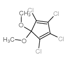 1,2,3,4-Tetrachloro-5,5-dimethoxycyclopentadiene structure