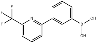 3-(6-Trifluoromethylpyridin-2-yl)phenylboronic acid结构式