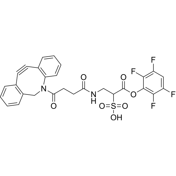 Sulfo DBCO-TFP Ester Structure