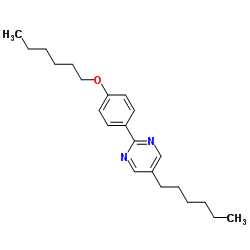 5-n-Hexyl-2-[4-(n-hexyloxy)phenyl]pyrimidine structure