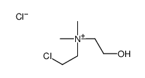 2-chloroethyl-(2-hydroxyethyl)-dimethylazanium,chloride结构式