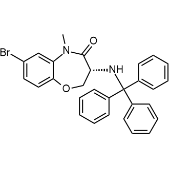 (R)-7-Bromo-5-methyl-3-(tritylamino)-2,3-dihydrobenzo[b][1,4]oxazepin-4(5H)-one picture