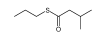 3-Methylbutanethioic acid S-propyl ester structure