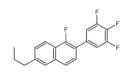 1-fluoro-6-propyl-2-(3,4,5-trifluorophenyl)naphthalene结构式