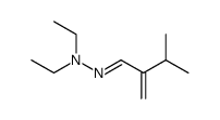 3-Methyl-2-methylenebutanal diethyl hydrazone structure