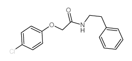 Acetamide,2-(4-chlorophenoxy)-N-(2-phenylethyl)-结构式