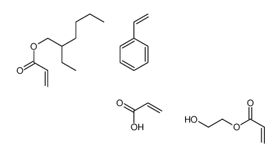 2-ethylhexyl prop-2-enoate,2-hydroxyethyl prop-2-enoate,prop-2-enoic acid,styrene结构式
