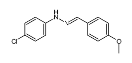 4-chloro-N-[(4-methoxyphenyl)methylideneamino]aniline结构式