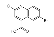 6-溴-2-氯喹啉-4-羧酸结构式