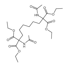 tetraethyl 1,8-diacetamidooctane-1,1,8,8-tetracarboxylate Structure
