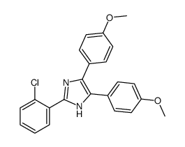 2-(2-chlorophenyl)-4,5-bis(4-methoxyphenyl)-1H-imidazole Structure