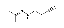 3-[(1-methylethylidene)hydrazino]propanenitrile Structure