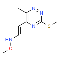 5-[2-(METHOXYAMINO)VINYL]-6-METHYL-3-(METHYLSULFANYL)-1,2,4-TRIAZINE structure