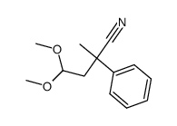 1.1-Dimethoxy-3-phenyl-3-cyan-butan结构式