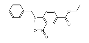 ethyl 4-(benzylamino)-3-nitrobenzoate结构式