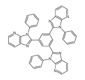 2-[3,5-bis(3-phenylimidazo[4,5-b]pyridin-2-yl)phenyl]-3-phenylimidazo[4,5-b]pyridine结构式