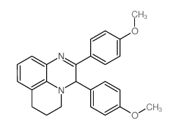 2,3-bis-(4-methoxy-phenyl)-6,7-dihydro-3H,5H-pyrido[1,2,3-de]quinoxaline结构式