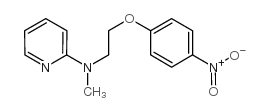 N-甲基-N-[2-(4-硝基苯氧基)乙基]-2-吡啶胺结构式