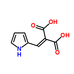 (1H-Pyrrol-2-ylmethylene)malonic acid structure