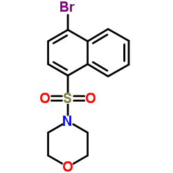 4-((4-bromonaphthalen-1-yl)sulfonyl)Morpholine Structure
