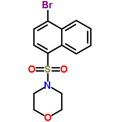 4-((4-bromonaphthalen-1-yl)sulfonyl)Morpholine structure