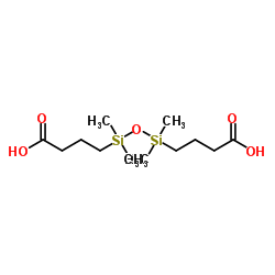 1,3-bis(3-carboxypropyl)tetramethyldisiloxane structure
