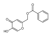(5-hydroxy-4-oxopyran-2-yl)methyl benzoate结构式
