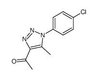 1-(1-(4-chlorophenyl)-5-methyl-1H-1,2,3-triazol-4-yl)ethanone结构式