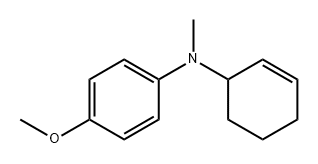 Benzenamine, N-2-cyclohexen-1-yl-4-methoxy-N-methyl- Structure