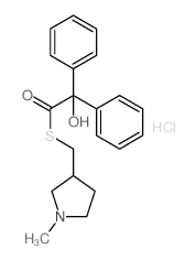 2-hydroxy-1-[(1-methylpyrrolidin-3-yl)methylsulfanyl]-2,2-diphenyl-ethanone Structure