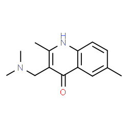 3-[(dimethylamino)methyl]-2,6-dimethyl-4-quinolinol Structure