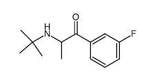 2-(TERT-BUTYLAMINO)-1-(3-FLUOROPHENYL)PROPAN-1-ONE结构式