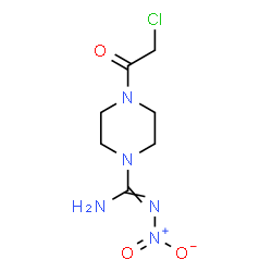 1-Piperazinecarboximidamide, 4-(chloroacetyl)-N-nitro- (9CI) picture