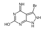 4-amino-3-bromo-1,2-dihydropyrazolo[3,4-d]pyrimidin-6-one结构式