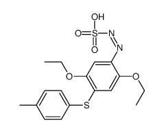 [2,5-diethoxy-4-(4-methylphenyl)sulfanylphenyl]iminosulfamic acid Structure