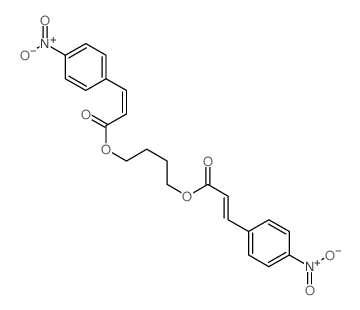 4-[3-(4-nitrophenyl)prop-2-enoyloxy]butyl (E)-3-(4-nitrophenyl)prop-2-enoate picture
