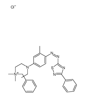 benzyl[2-[ethyl[4-[(3-phenyl-1,2,4-thiadiazol-5-yl)azo]-mtolyl]amino]ethyl]dimethylammonium chloride picture