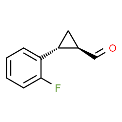 Cyclopropanecarboxaldehyde, 2-(2-fluorophenyl)-, (1R,2R)-rel- (9CI) Structure