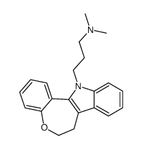 6,7-Dihydro-N,N-dimethyl-12H-[1]benzoxepino[5,4-b]indole-12-propan-1-amine Structure