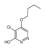 5-butoxy-4-chloropyridazin-3(2H)-one Structure
