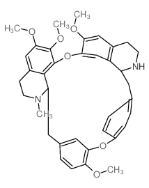 16H-1,24:6,9-Dietheno-11,15-metheno-2Hpyrido[ 2',3':17,18][1,11]dioxacycloeicosino[2,3,4- ij]isoquinoline,3,4,4a,5,16a,17,18,19- octahydro-12,21,22,26-tetramethoxy-17- methyl-,(4aS,16aS)- Structure