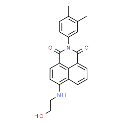 2-(3,4-Dimethylphenyl)-6-[(2-hydroxyethyl)amino]-1H-benzo[de]isoquinoline-1,3(2H)-dione Structure