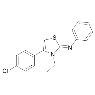 4-(4-氯苯基)-3-乙基-N-苯基噻唑-2(3H)-亚胺图片