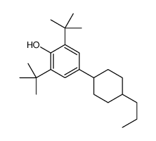 2,6-ditert-butyl-4-(4-propylcyclohexyl)phenol Structure