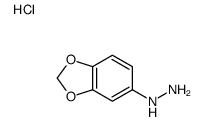 1,3-benzodioxol-5-ylhydrazine,hydrochloride结构式