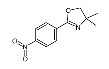 4,4-dimethyl-2-(4-nitrophenyl)-5H-1,3-oxazole结构式