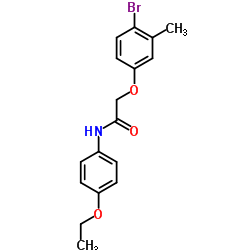 2-(4-Bromo-3-methylphenoxy)-N-(4-ethoxyphenyl)acetamide Structure