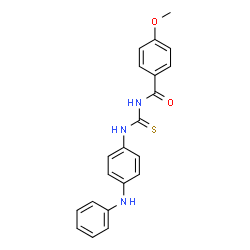 N-{[(4-anilinophenyl)amino]carbonothioyl}-4-methoxybenzamide Structure