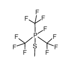 fluoro(methylthio)tris(trifluoromethyl)-l5-phosphane结构式